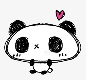 熊猫png免抠素材_新图网 https://ixintu.com 可爱 手绘 熊猫 表情
