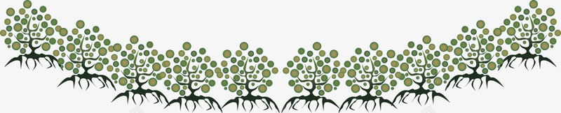 绿色清爽植物树林抽象png免抠素材_新图网 https://ixintu.com 抽象 树林 植物 清爽 绿色