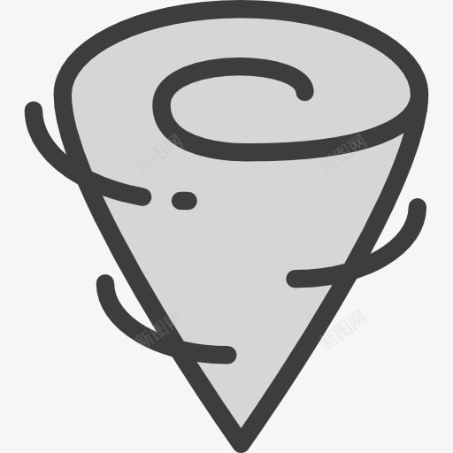 龙卷风图标png_新图网 https://ixintu.com 大风 天气 气候 风 龙卷风