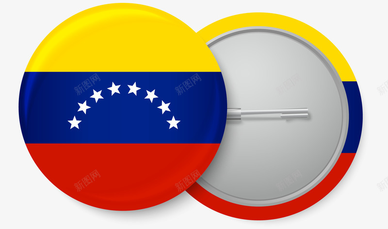手绘哥伦比亚徽章png免抠素材_新图网 https://ixintu.com 哥伦比亚 国旗 徽章 手绘 胸针