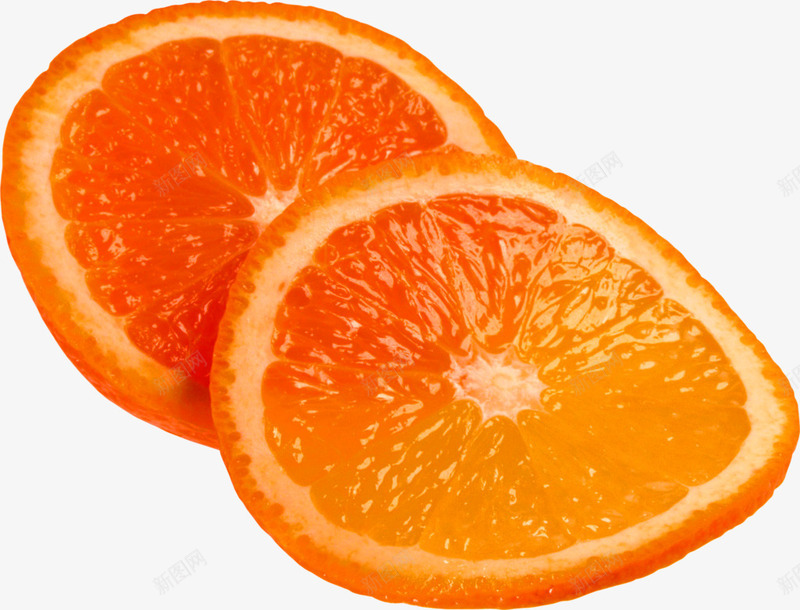橙色简约橘子片装饰图案png免抠素材_新图网 https://ixintu.com 免抠PNG 橘子片 橙色 简约 装饰图案