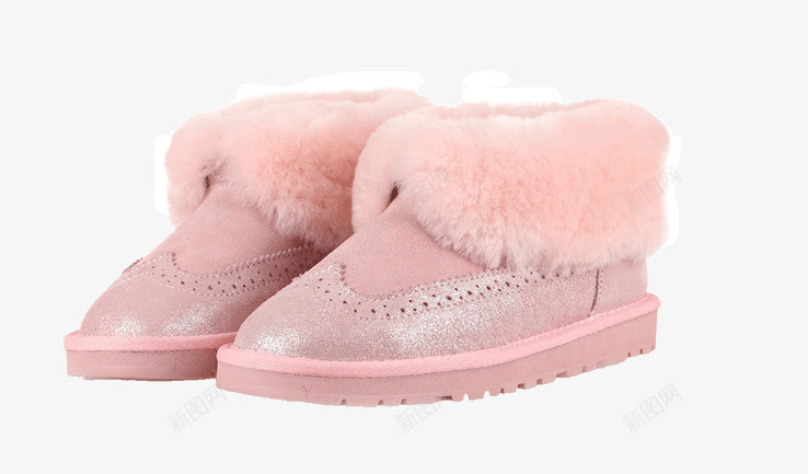 粉色低帮雪地靴png免抠素材_新图网 https://ixintu.com 产品实物 低帮 粉色 防滑 鞋靴