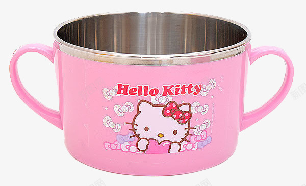 粉色猫咪儿童碗png免抠素材_新图网 https://ixintu.com 产品实物 儿童碗 日用百货 猫咪 粉色