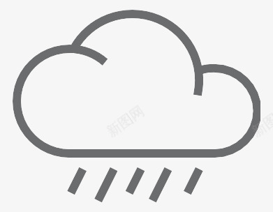 天气云雨Outlineicons图标png_新图网 https://ixintu.com Weather cloud rain 云 天气 雨