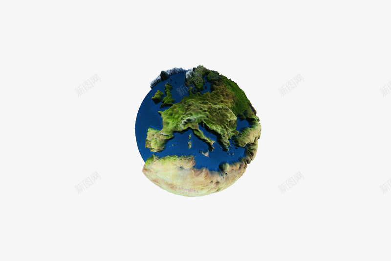 3D创意地球png免抠素材_新图网 https://ixintu.com 3D 创意 地球 球形