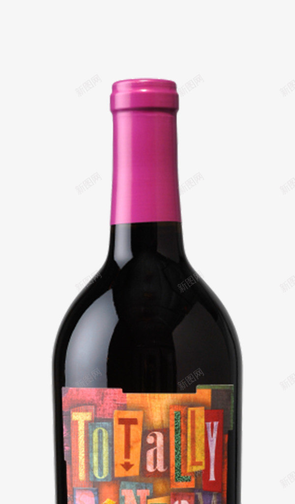 红酒玻璃瓶png免抠素材_新图网 https://ixintu.com 产品实物 玻璃瓶 酒瓶 黑色瓶子