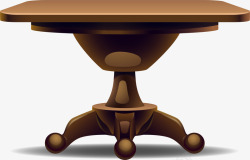 手绘木桌素材