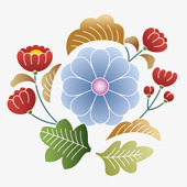 卡通手绘圆球形花卉组图png免抠素材_新图网 https://ixintu.com 卡通 圆形 手绘 组图 花卉