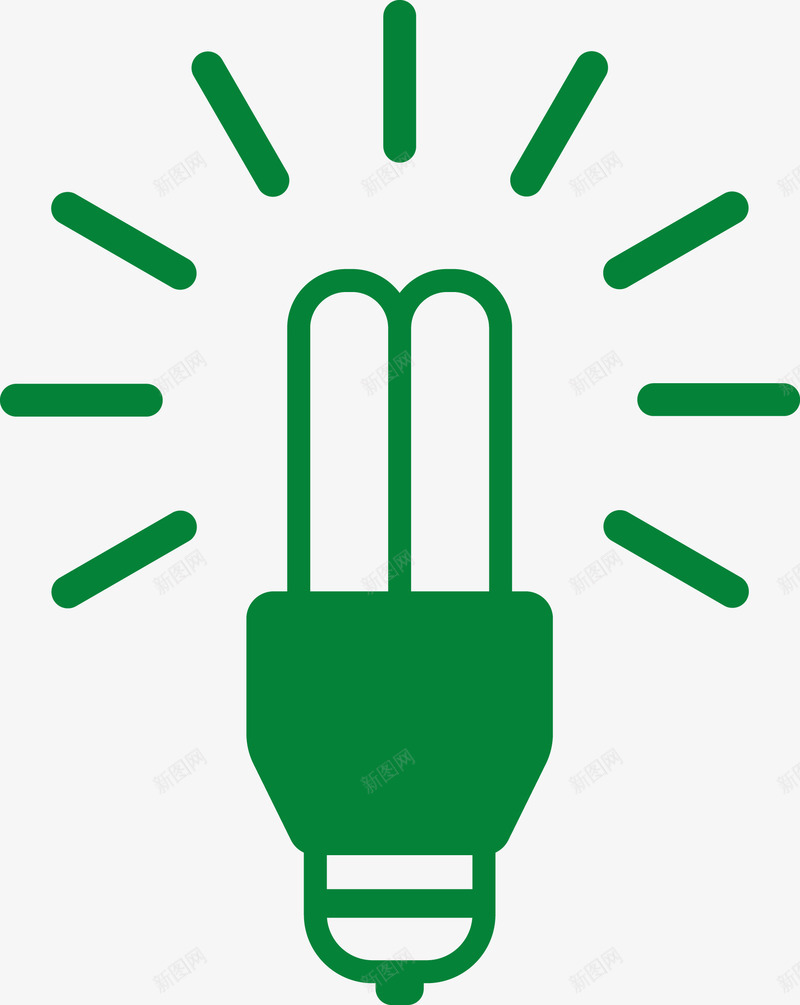 绿色发光的灯泡图图标png_新图网 https://ixintu.com 低能耗 发光 灯泡 环保 环保图标 矢量图标 矢量绿色环保图标 绿色 绿色图标 绿色环保 绿色环保图标 绿色矢量图标 节能环保