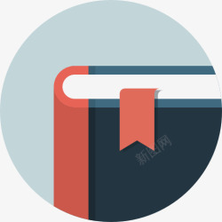 教育徽章矢量图书签图标高清图片