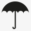 雨伞符号图标图标