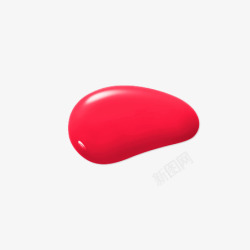 红色球形乳液素材