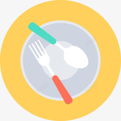 餐具图标png_新图网 https://ixintu.com 假日 刀 叉 工具和用具 盘 菜 餐具 餐厅