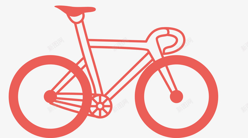 红色多种规格自行车png免抠素材_新图网 https://ixintu.com 单车 卡通自行车 红色 自行车 自行车手绘 自行车矢量 非机动车