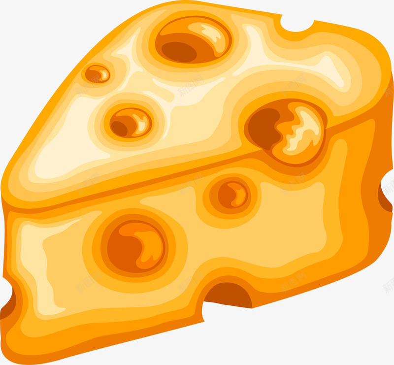 黄色卡通美味奶酪png免抠素材_新图网 https://ixintu.com 小吃 水彩奶酪 甜品 美味奶酪 装饰图案 食物