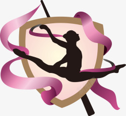 芭蕾舞会徽徽章素材