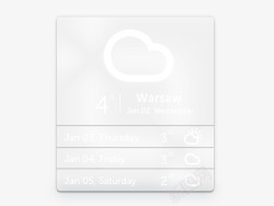 透明天气情况界面素材