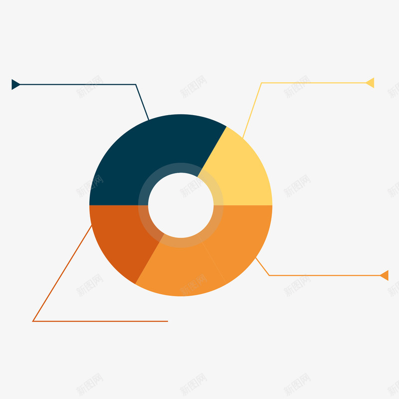 彩色环形图表png免抠素材_新图网 https://ixintu.com 图表 彩色 数据 环形 素材