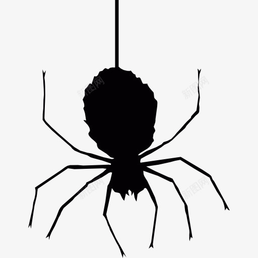 挂着蜘蛛图标png_新图网 https://ixintu.com 动物 可怕的 昆虫 蜘蛛 蜘蛛网