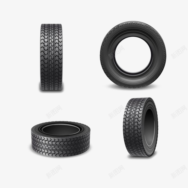 黑色轮胎png免抠素材_新图网 https://ixintu.com 创意 汽车轮胎 轮子 轮胎装饰 雪地胎