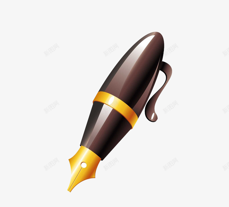 卡通钢笔png免抠素材_新图网 https://ixintu.com 画笔 画笔设计素材 美术 美术画笔 钢笔 黑色钢笔