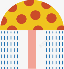 喷水雨伞喷水雨伞插画高清图片