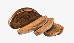棕色切片的面包实物素材