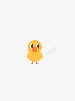 一只鸭子可爱小鸭子高清图片