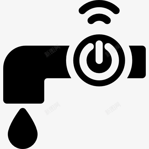 水龙头图标png_新图网 https://ixintu.com 功率 水管工 水龙头滴 浴室 浴缸 能量 自动化
