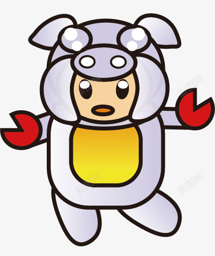 创意十二生肖png免抠素材_新图网 https://ixintu.com 亥猪 儿童 动物 十二生肖 卡通 可爱 扮演 猪 生肖 设计 造型