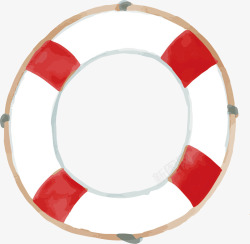 红白游泳圈红白相间游泳圈矢量图高清图片