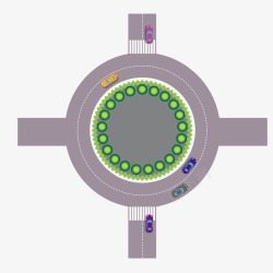 环形路口素材