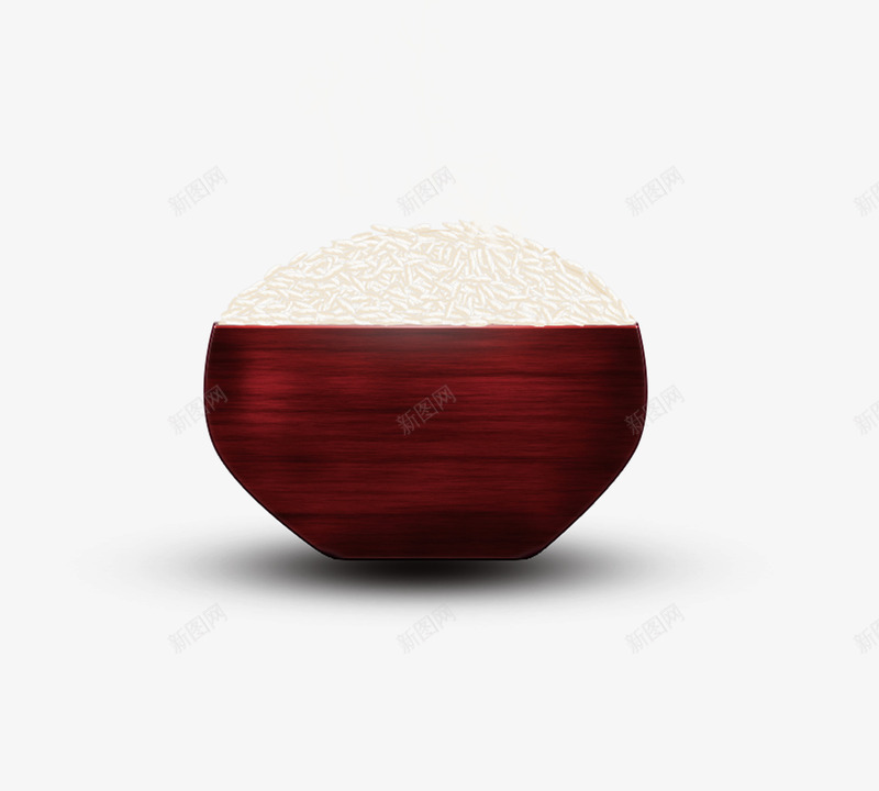 一碗米饭png免抠素材_新图网 https://ixintu.com 一碗米饭 中餐厅 乘着满满的米饭 卡通风 木制碗 米饭 餐具