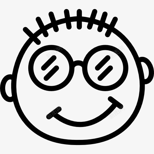 Nerd图标png_新图网 https://ixintu.com 书呆子 微笑 快乐表情 接口 智能 眼镜 表情 表情平方