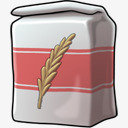 面粉图标png_新图网 https://ixintu.com 小麦 粮食 面粉 面粉图标矢量素材免费下载 食品杂货 食物