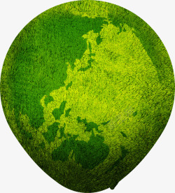 地球造型手绘绿色环保地球造型高清图片