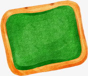 手绘绿色黑板造型png免抠素材_新图网 https://ixintu.com 绿色 造型 黑板