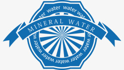世界水资源蓝色标签标贴矢量图素材