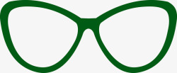 绿色镜框创意眼镜框高清图片