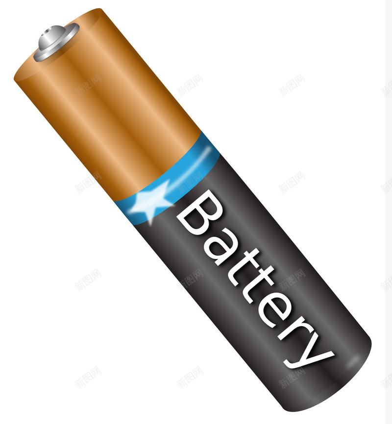 能量电池png免抠素材_新图网 https://ixintu.com 电池 能量 褐色 黑色