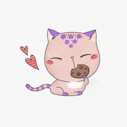 宠物饼干吃饼干的猫咪高清图片