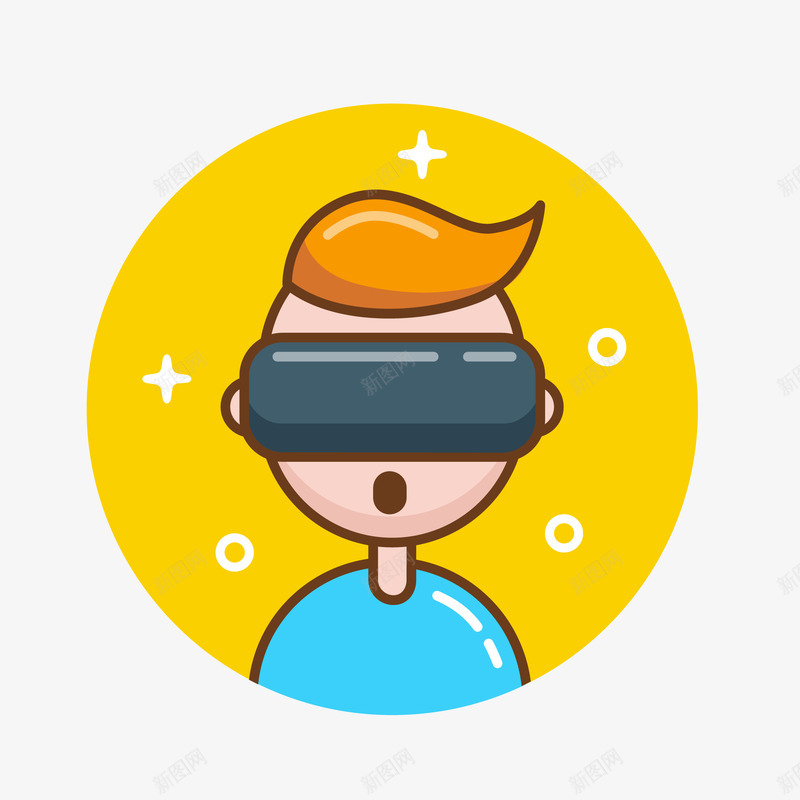 VR眼镜手绘创意图矢量图eps免抠素材_新图网 https://ixintu.com VR世界 VR眼镜手绘 免抠图PNG 创意 智能 矢量图