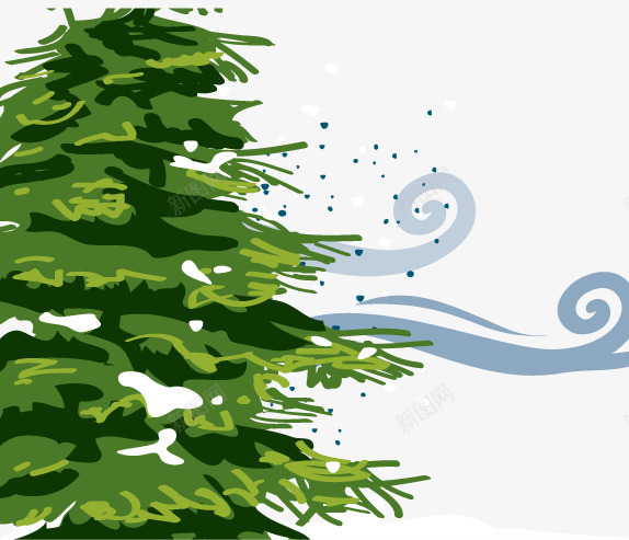 雪圣诞树png免抠素材_新图网 https://ixintu.com 免费素材 冰山雪地 圣诞树 树 雪
