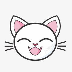 动物胡须大笑的猫咪高清图片