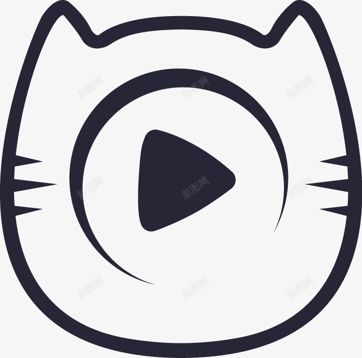 liu电视猫矢量图图标eps_新图网 https://ixintu.com liu电视猫 矢量图