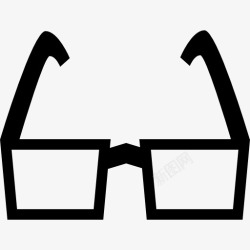 矩形眼镜眼镜图标高清图片