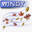 WINDYWINDY大风天气图标高清图片