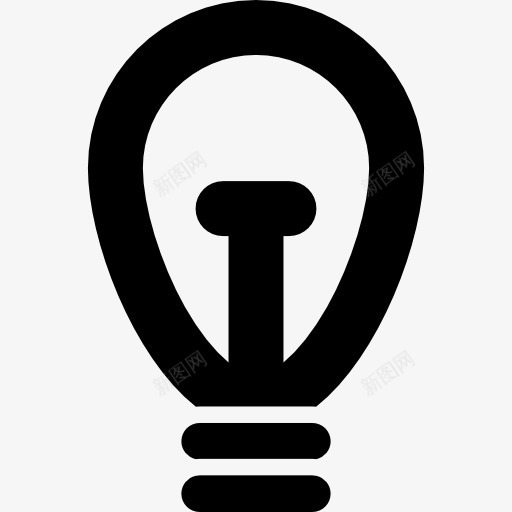 灯泡的总的轮廓图标png_新图网 https://ixintu.com 工具和器具 思想 灯 灯泡 符号 轮廓 酷的图标