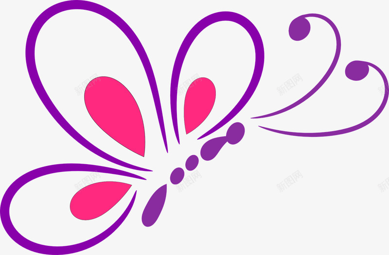 紫色的蝴蝶装饰png免抠素材_新图网 https://ixintu.com 昆虫 紫色 蝴蝶 装饰
