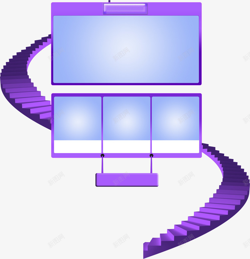 紫色边框png免抠素材_新图网 https://ixintu.com 促销区 热卖区 紫色 紫色边框 边框